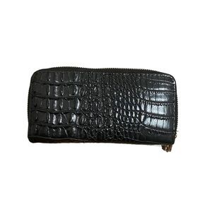 Cute black wallet. Fits a lot!